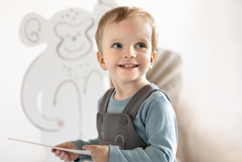 Slow Life Pinokio Ogrodniczki niemowlęce - grafit