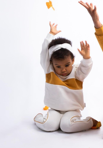 Bluza dresowa 176273 "Michalina" Nicol - kremowy