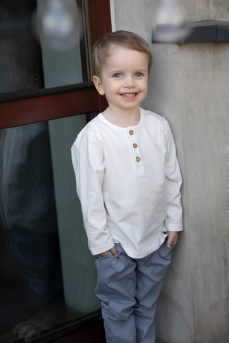 Charlie Pinokio Bluzka polo z guzikami - ecru