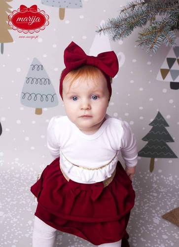 1826B Santa Spódniczka Marija - czerwony