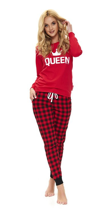 9748 Piżama Damska Doctor Nap - red