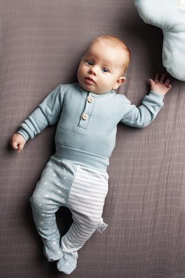 "SWEET DREAMS" Makoma Body z długim rękawem guzik turkus