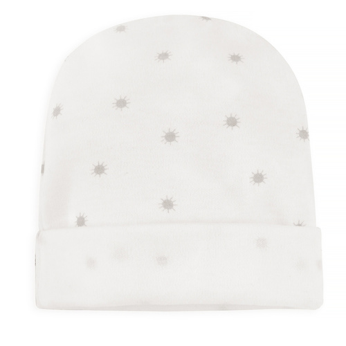 Hello Pinokio Czapka - ecru słoneczka