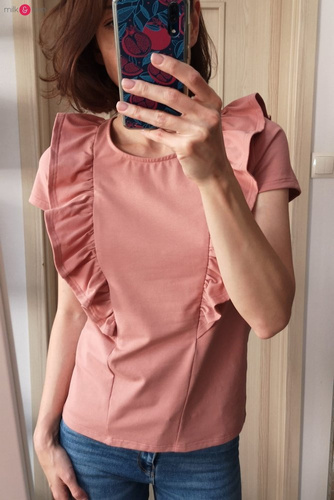 Milky Waves Milk&Love Bluzka do karmienia z krótkim rękawem piaskowy