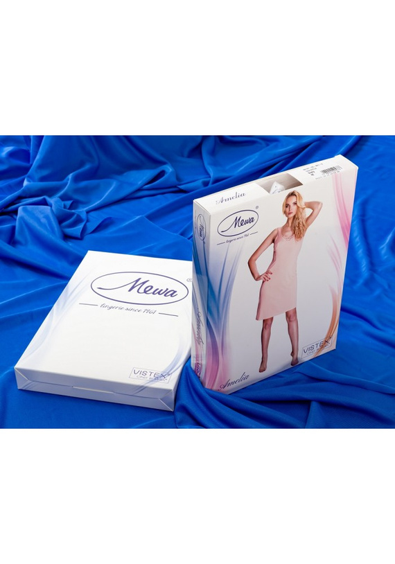 4127 Amelia halka koszula nocna damska Mewa czarny