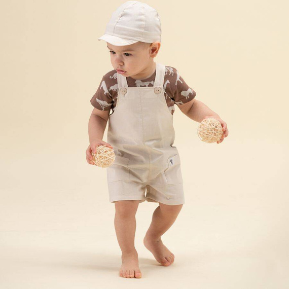 Safari Pinokio Ogrodniczki niemowlęce - beżowy