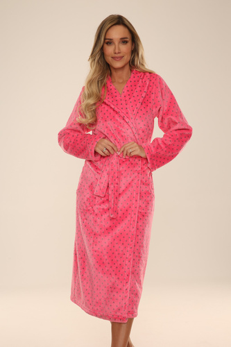 548 Melanie Długi Szlafrok damski Forex - malina