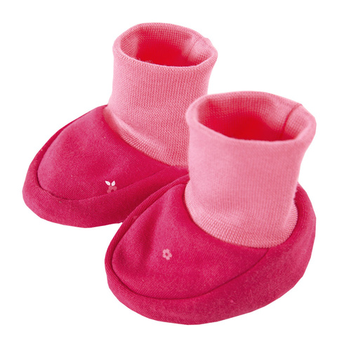 Small & Unique Eevi Buciki niemowlęce 2-pak - fuksja-żółty