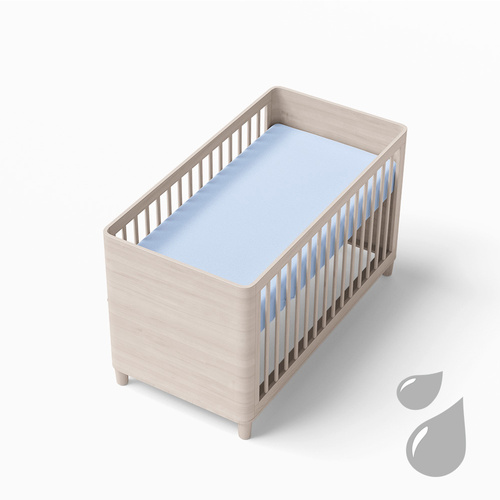 Eevi Prześcieradło dziecięce nieprzemakalny - jasny niebieski