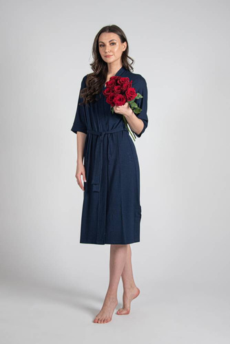 942 Visa Szlafrok Długi De Lafense - granat