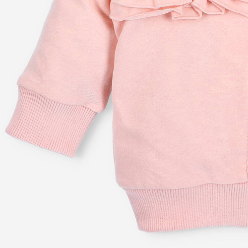 ABN-3950/BRÓ Sunny Bluza dresowa z bawełny organicznej Nini różowy