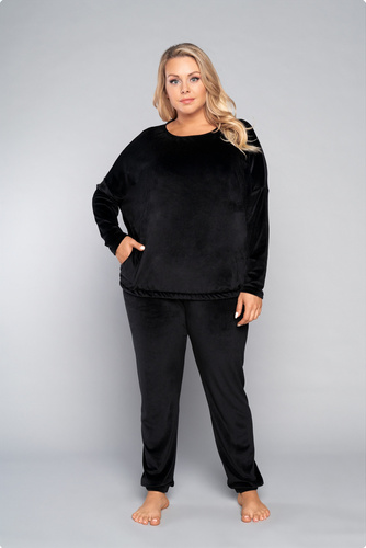 Juga Komplet Damski dł. rękaw, dł. spodnie Italian Fashion czarny