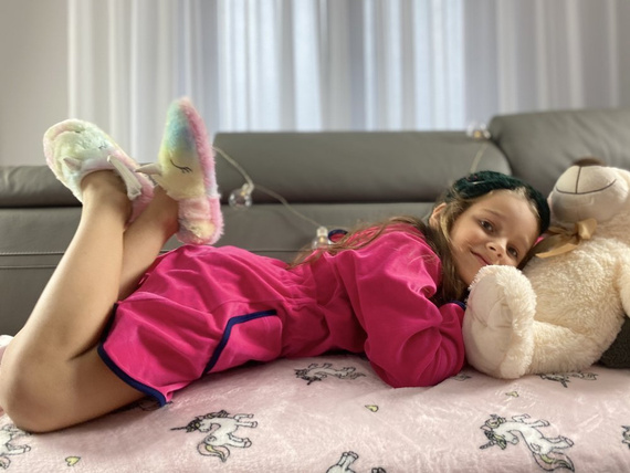 374 / 375 Desiree Szlafrok dziecięcy - malina