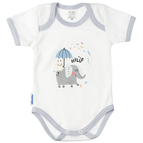 Kids Rule Martex body niemowlęce krótki rękaw pomarańczowy