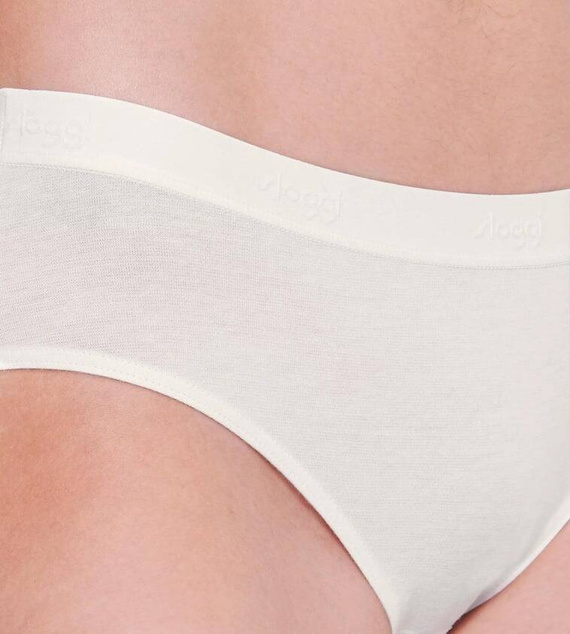 Go Casual Hipster Figi Damskie 2-pak Sloggi - silk white