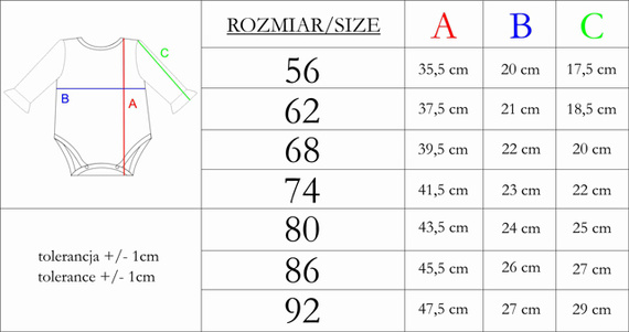 212097 Tola Nicol Body z długim rękawem