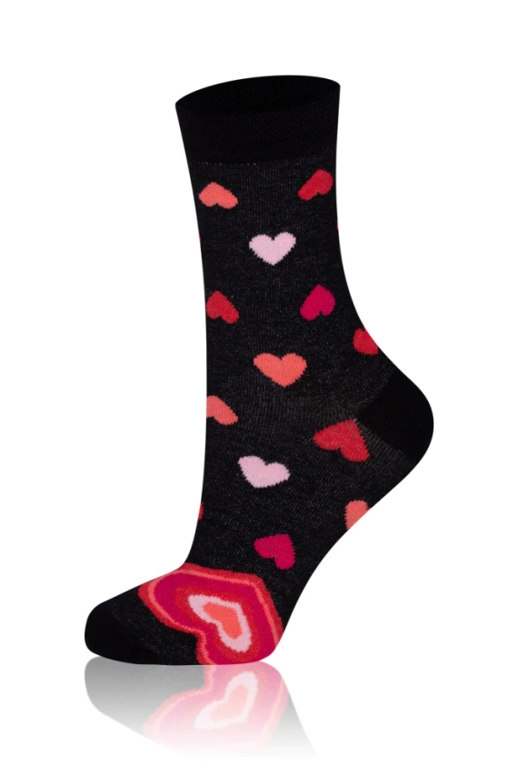 M30D Serce Italian Fashion Skarpety męskie - czarny