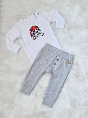 Pirat Bambarillo Body z długim rękawem biały