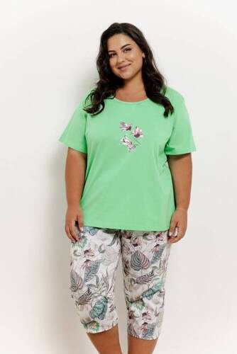 3372,3373 Lia Piżama Damska Taro- zielony