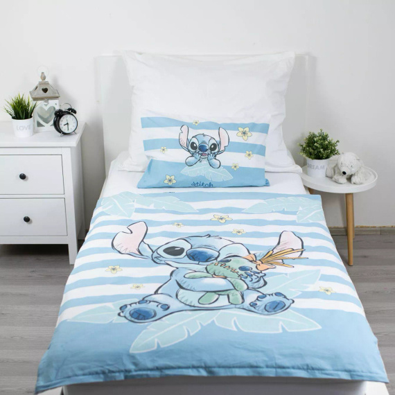 Jerry Fabrics Pościel Bawełniana Lilo & Stitch Tropical Hugs 100x135 40x60