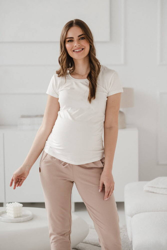 Belly Milk&Love bluzka ciążowa kremowobiały
