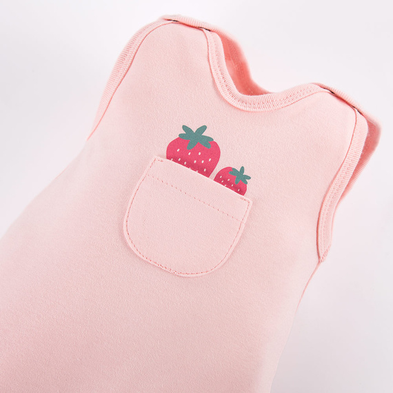 Strawberry & Love Eevi Śpiochy niemowlęce-koralowy