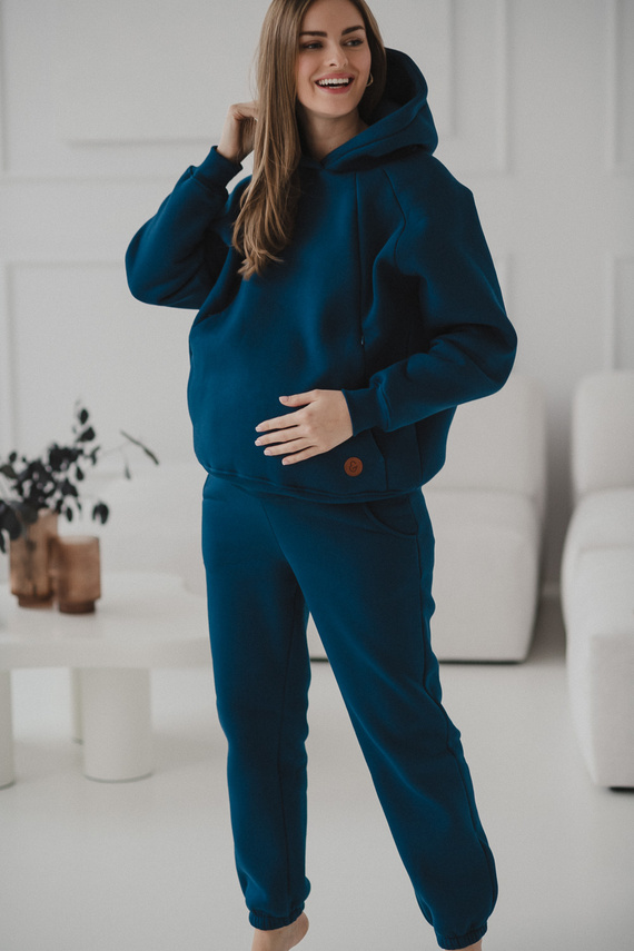 Motherhood Milk&Love bluza do karmienia oversize poseidon