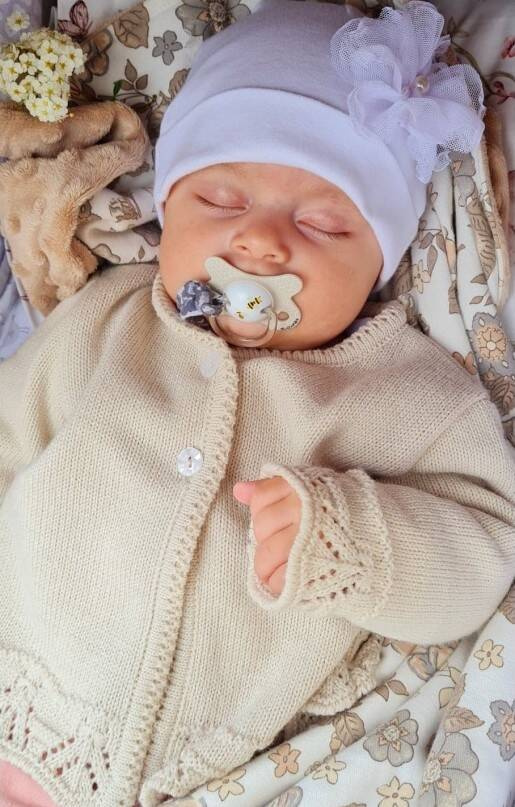 Sweterek BSW/026 ażurowy Marija - beżowy