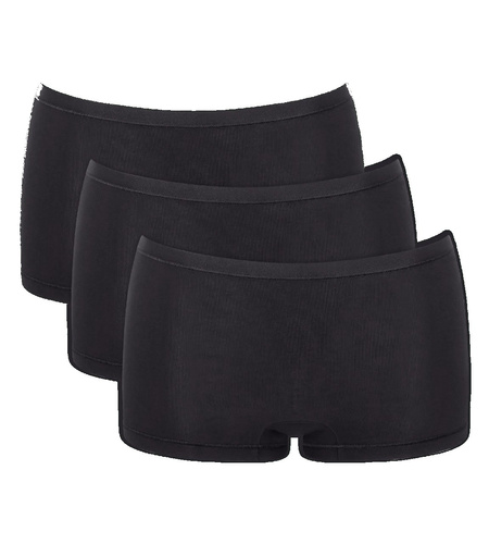 Go Daily Cotton Short FigiDamskie 3-pak Sloggi - czarne