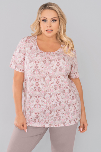 Kalmia Piżama Damska krótki rękaw, 3/4 spodnie Italian Fashion- druk