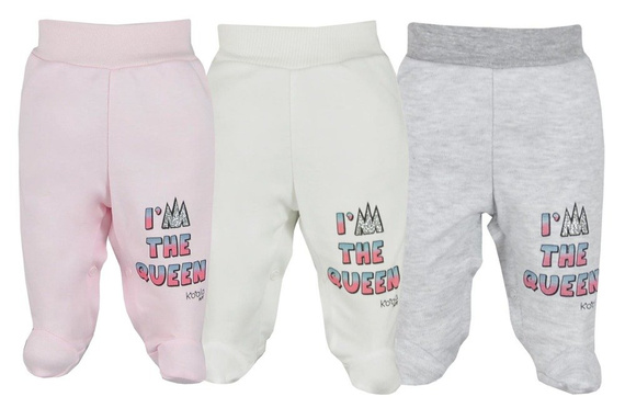 Półśpiochy bawełniane "QUEEN" Koala szare