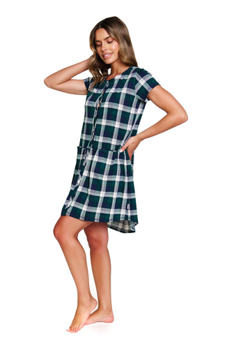 Koszula Nocna 9444 Doctor Nap - emerald