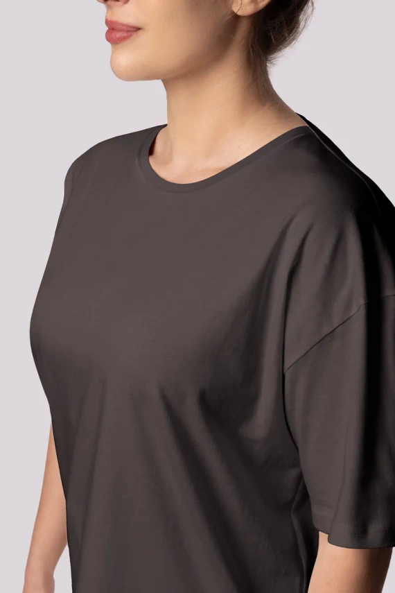 Bliss shortsleeve Piżama damska Mona grafitowy