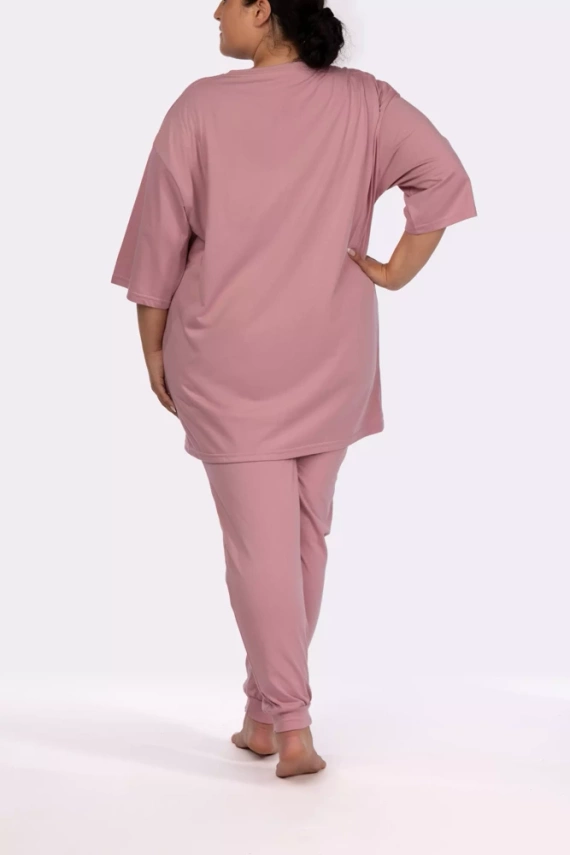 Homie shortsleeve Piżama damska Mona pink