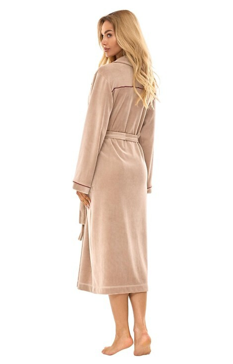 2508 Szlafrok Damski L&L - beżowy