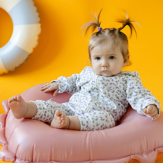 Dogs & Spots Eevi Dresowy Pajac z kapturem - róż