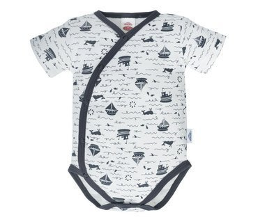 "LA MER" Makoma Body baby z krókim rękawem druk