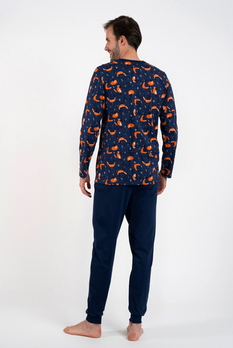 Witalis Piżama Męska długi rękaw, długie spodnie Italian Fashion