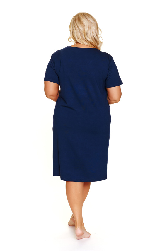 7329 Koszula nocna plus size Doctor Nap – wygoda i kobiecy styl na noc - navy