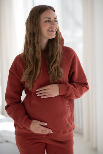 Motherhood Milk&Love bluza do karmienia oversize fioletowy