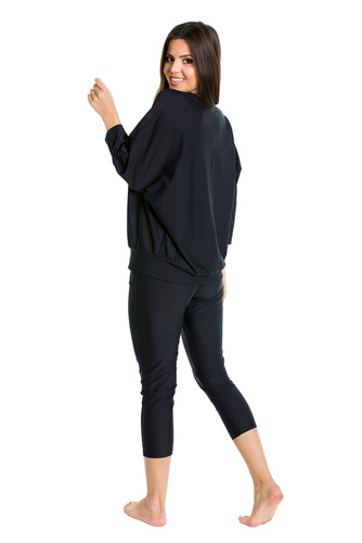 20015 Snake Komplet damski Mediolano czarny