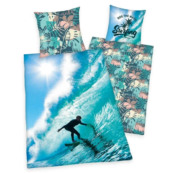 Surfer Hawaje Herding Pościel dziecięca bawełniana 