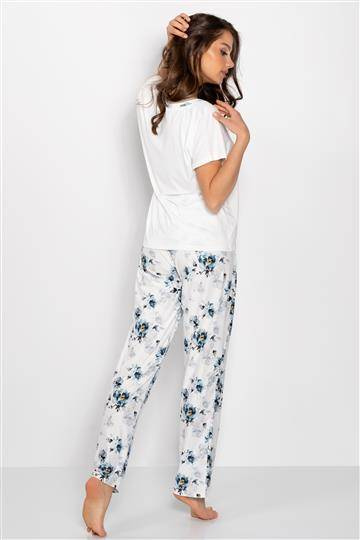 Lucy piżama damska Momenti Per Me white