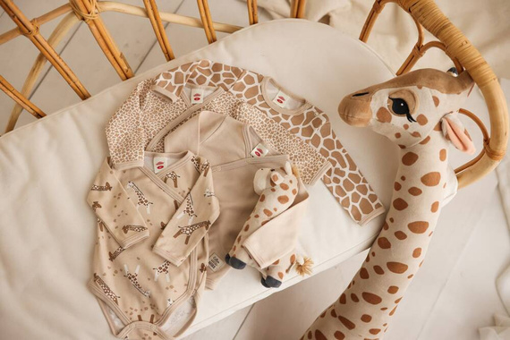 "Giraffe" Makoma Body dzidziuś z długim rękawem żyrafy