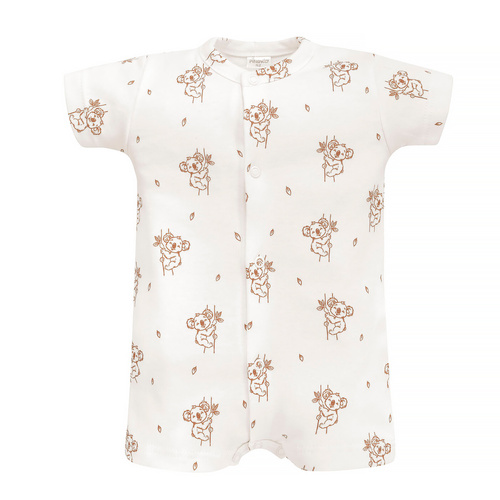 Lovely Day Pinokio Rampers niemowlęcy rozpinany - ecru koala