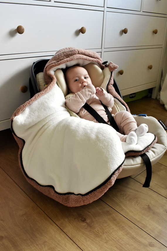 Dusty Pink Śpiworek Alpaka Makaszka