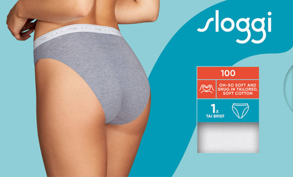 24/7 100 Tai 10198073 Figi Damskie Sloggi - black