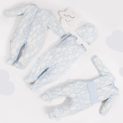 Bamboo Ewa Klucze Pajac niemowlęcy - niebieski