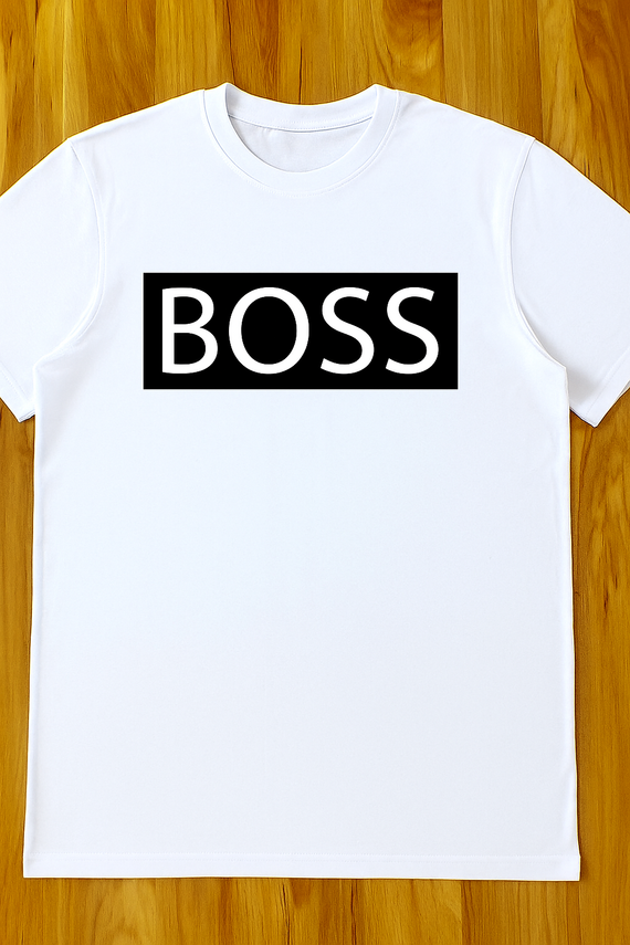 "Boss" Moocha koszulka męska biały