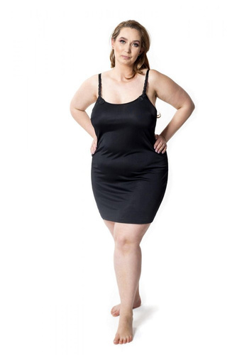 6275 Promenada halka koszula nocna damska Mewa czarny